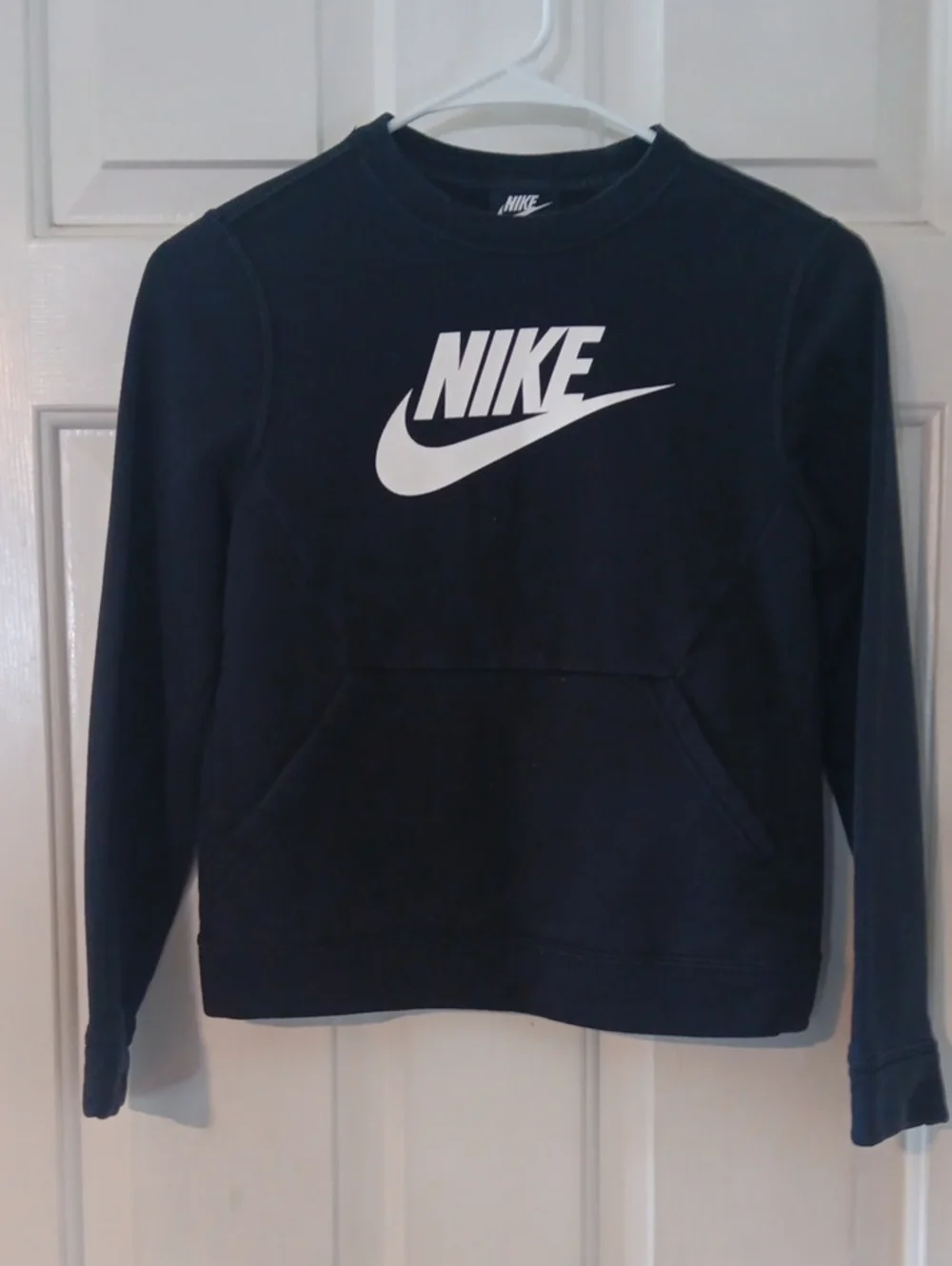 Nike Black Crewneck Sweatshirt with White Swoosh